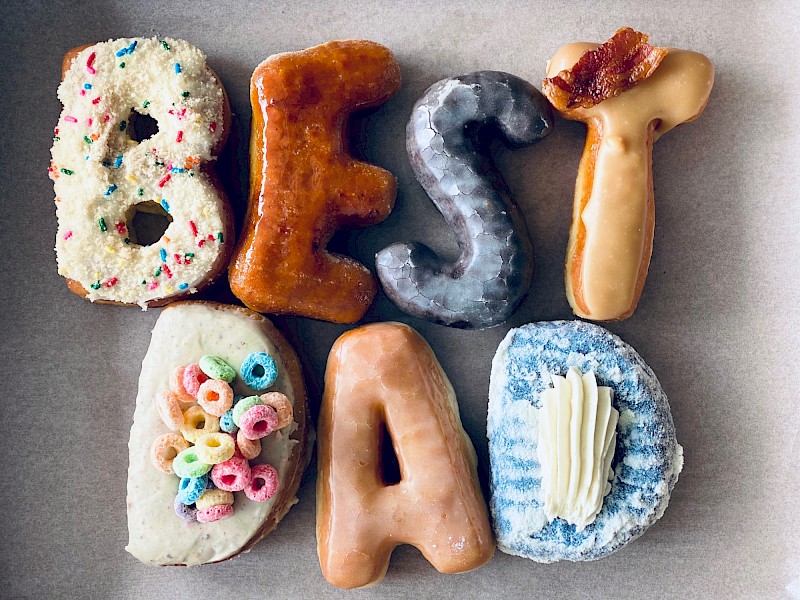 Letter Doughnut (A-Z, 0-9)